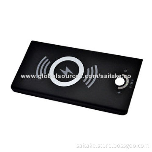 Wireless charger with power bank function built-in 4000mAh battery for iPhone, Samsung &HTC